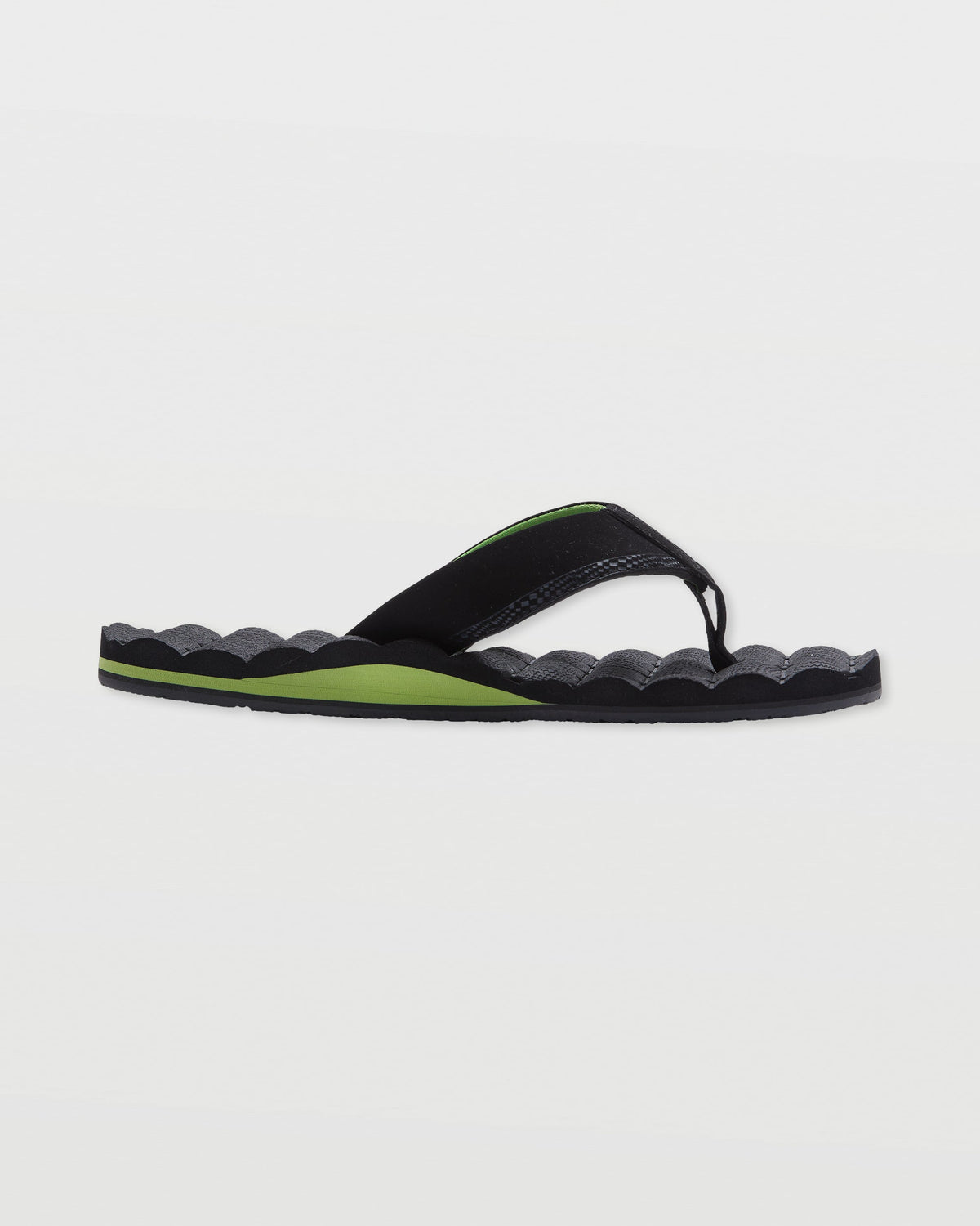 Men's Recliner Sandals Black/Green - Volcom
