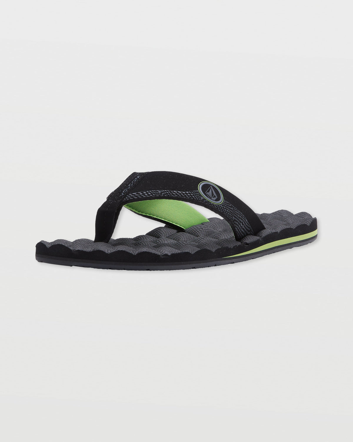 Men's Recliner Sandals Black/Green - Volcom