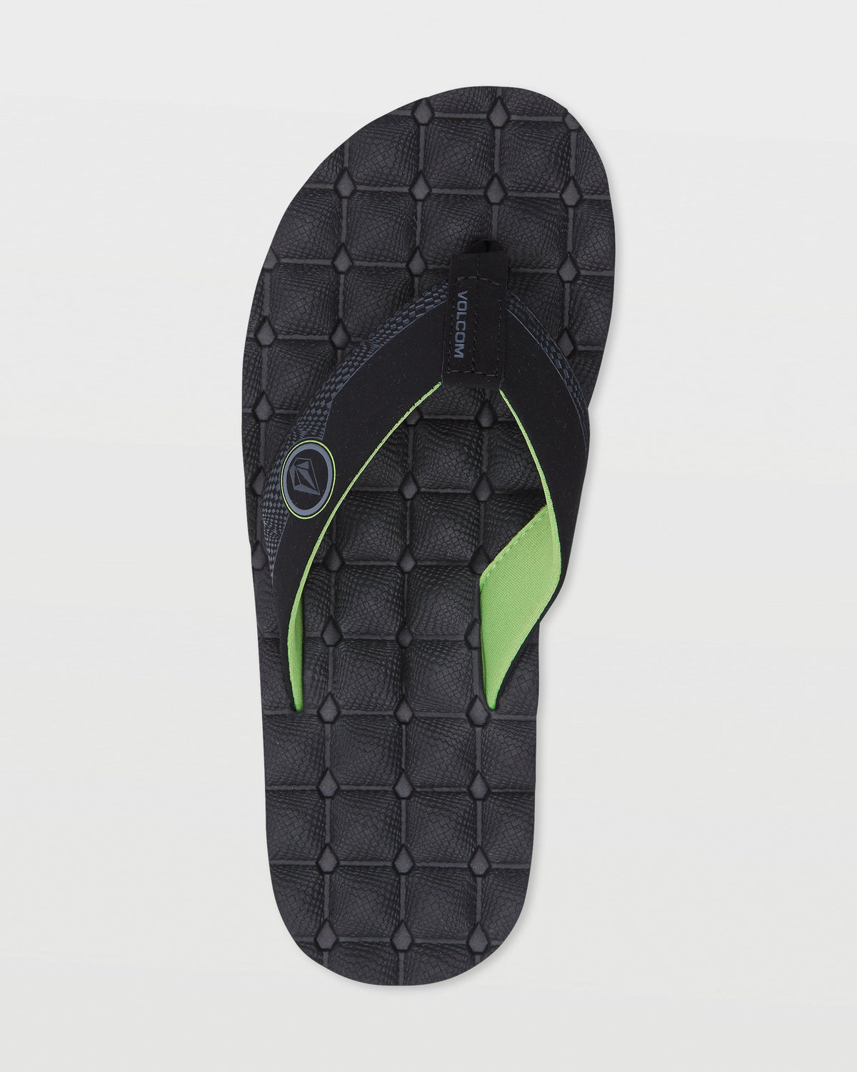 Men's Recliner Sandals Black/Green - Volcom