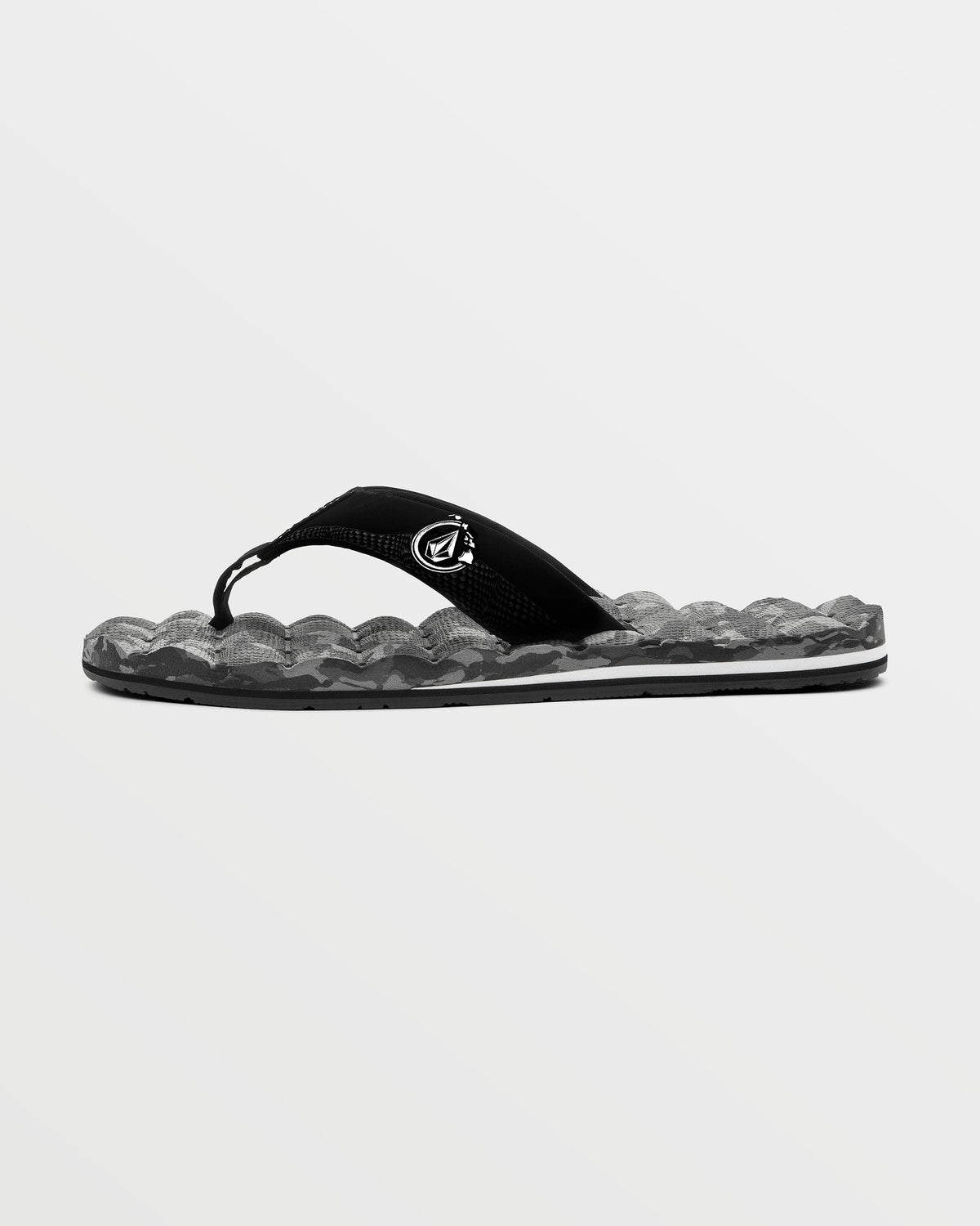 Men's Recliner Hawaii Sandals Black/White - Volcom