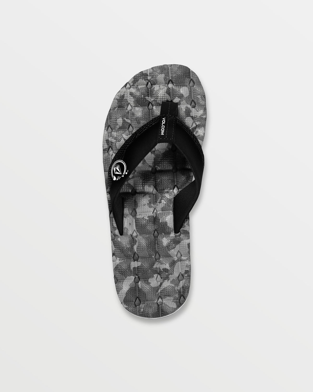 Men's Recliner Hawaii Sandals Black/White - Volcom