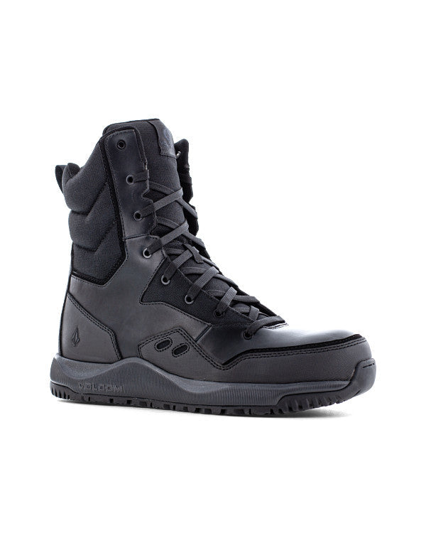 Men's Street Shield Safety Toe Tactical Boots with Side Zipper Black - Volcom