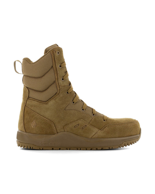 Men's Stone Force Safety Toe Tactical Boots with Side Zipper Coyote - Volcom