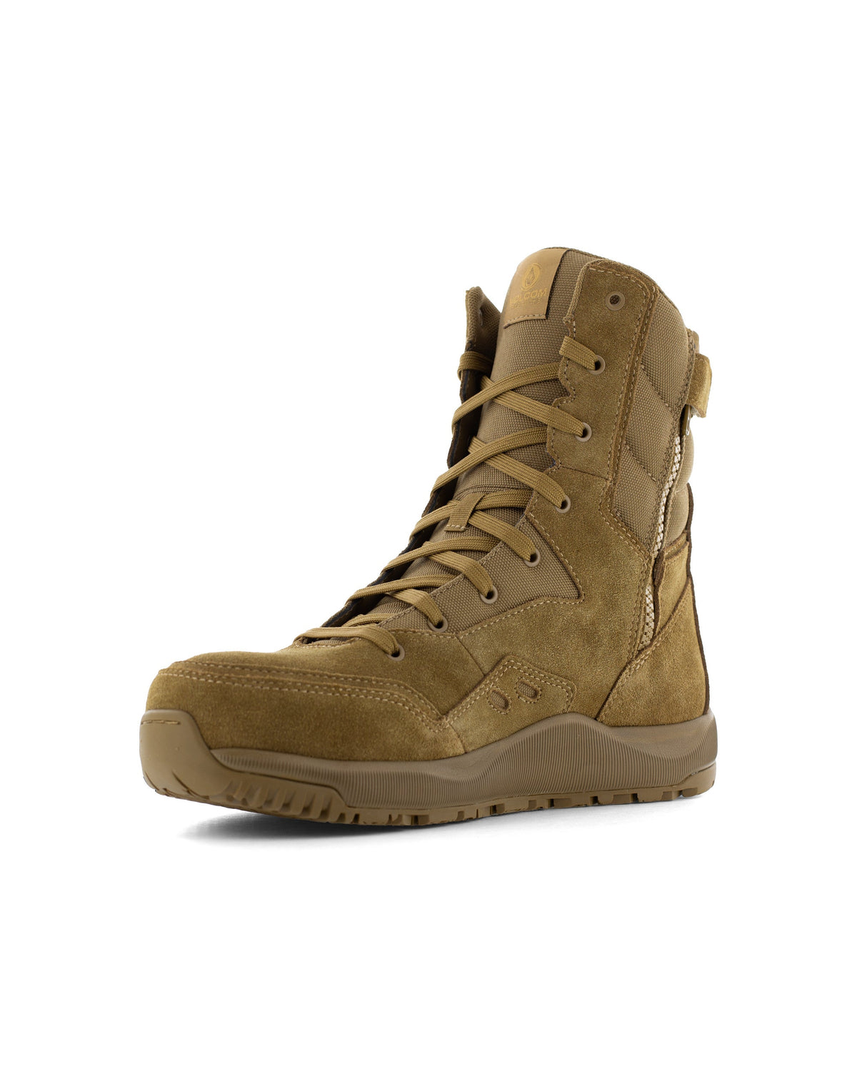 Men's Stone Force Safety Toe Tactical Boots with Side Zipper Coyote - Volcom