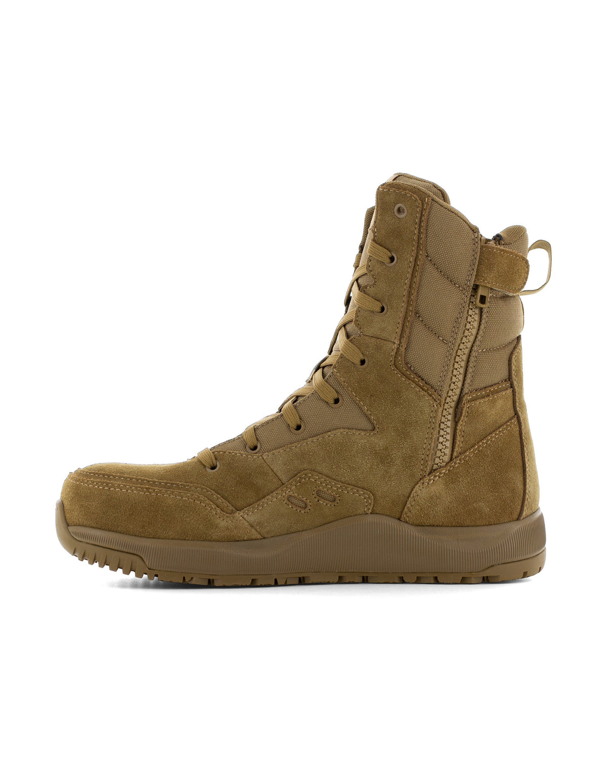 Men's Stone Force Safety Toe Tactical Boots with Side Zipper Coyote - Volcom