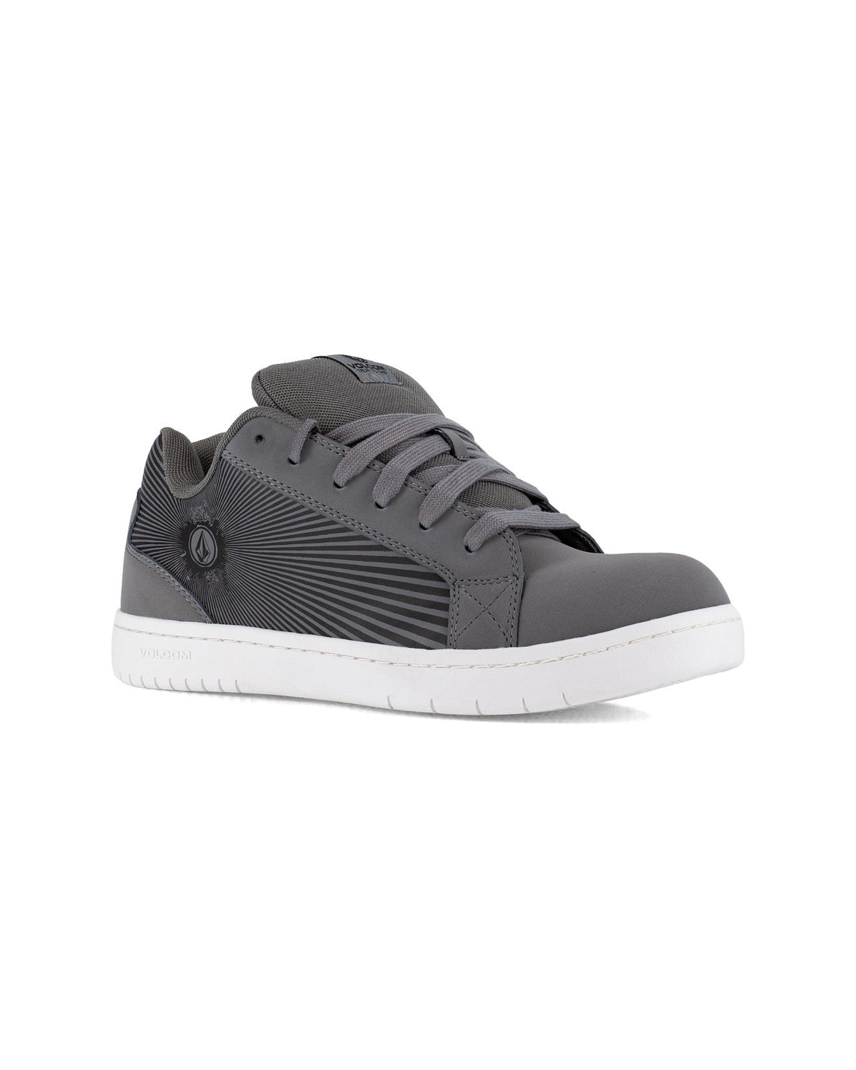 Men's Stone Op Art Work Sneakers Dark Gray and Charcoal - Volcom