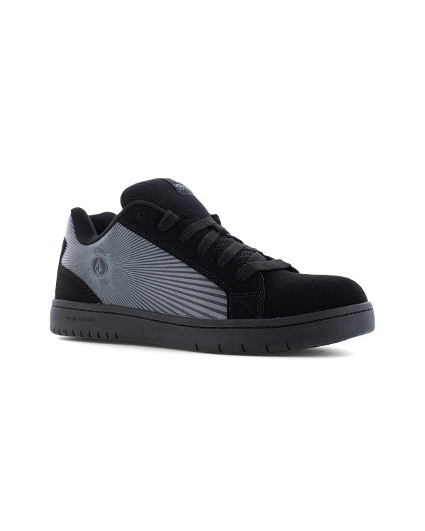 Men's Stone Op Art Work Sneakers Black and Dark Gray - Volcom