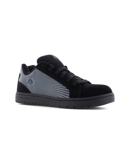Men's Stone Op Art Work Sneakers Black and Dark Gray - Volcom