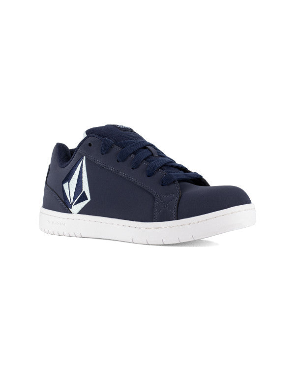 Men's Stone High Top Work Sneakers Blue and Navy - Volcom