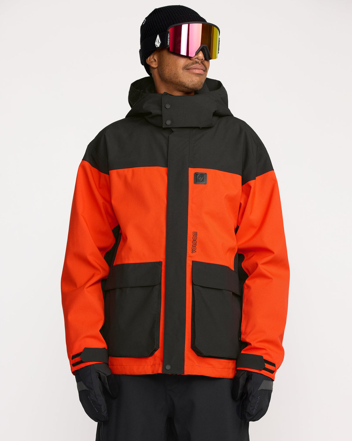 Men's Kleveland Shell Jacket Orange Shock - Volcom