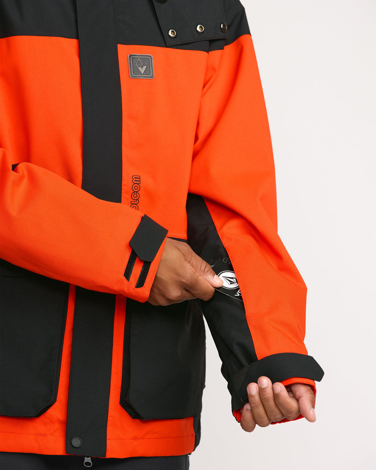 Men's Kleveland Shell Jacket Orange Shock - Volcom
