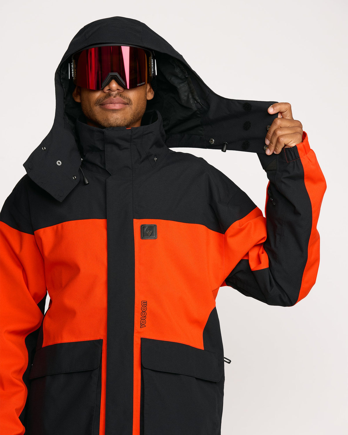 Men's Kleveland Shell Jacket Orange Shock - Volcom