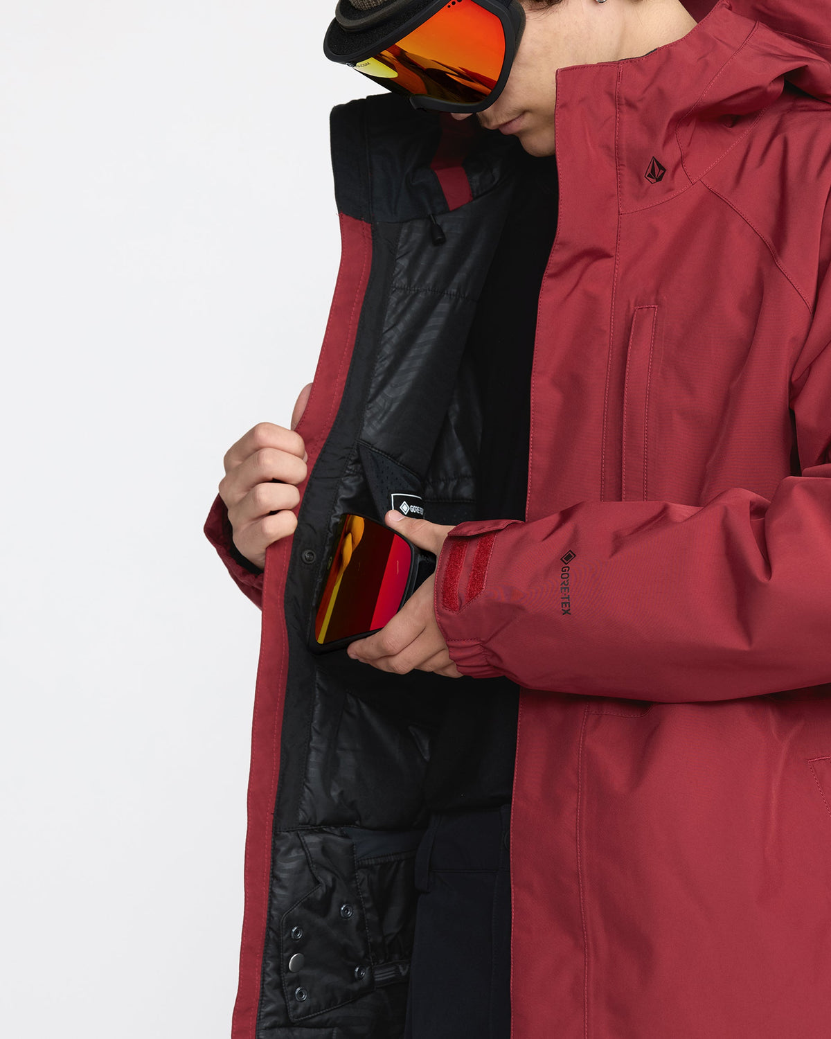 Men's Dua Gore-Tex Insulated Jacket Burnt Red - Volcom