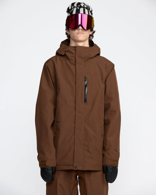 Men's L Gore-Tex Jacket Brown - Volcom