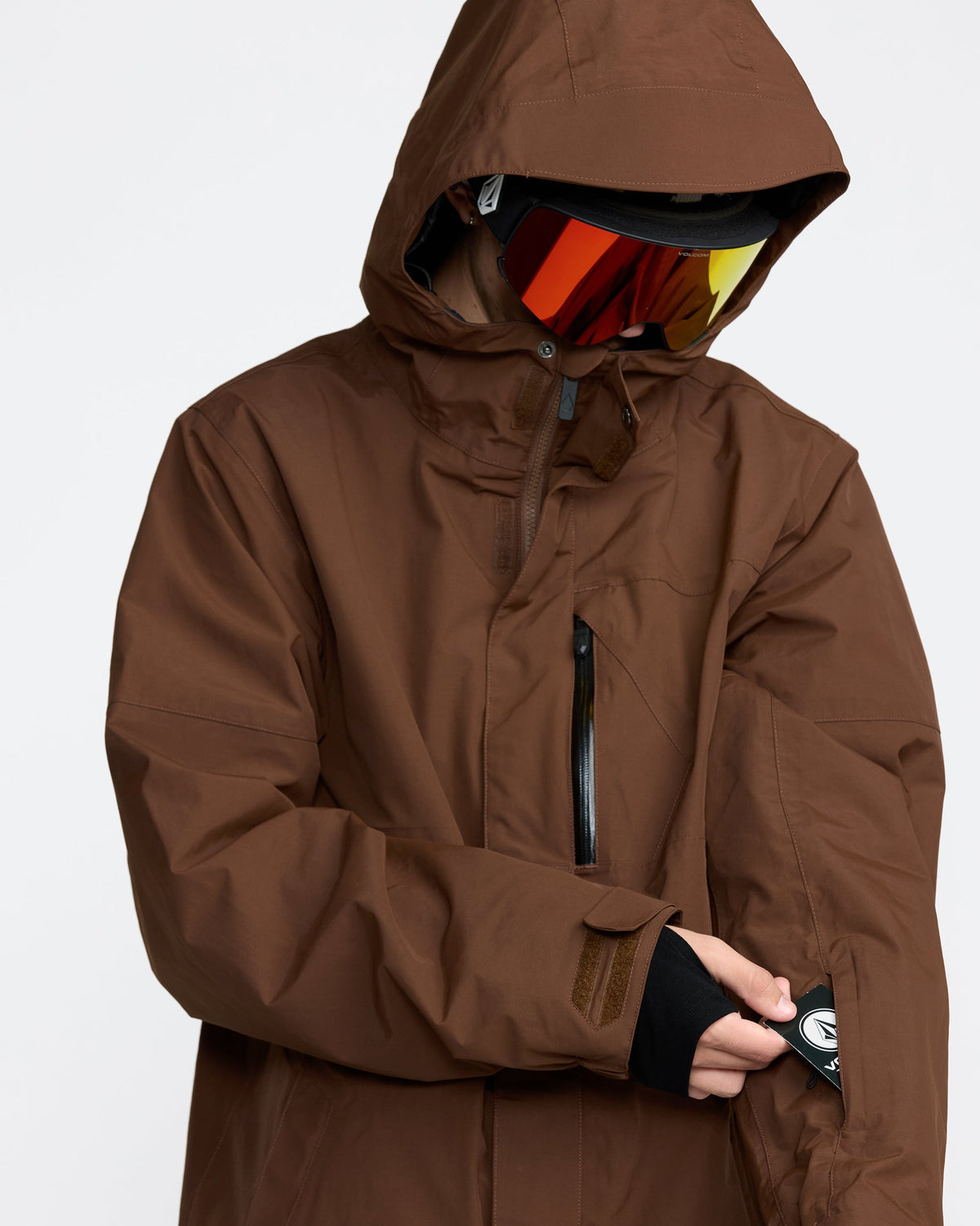 Men's L Gore-Tex Jacket Brown - Volcom