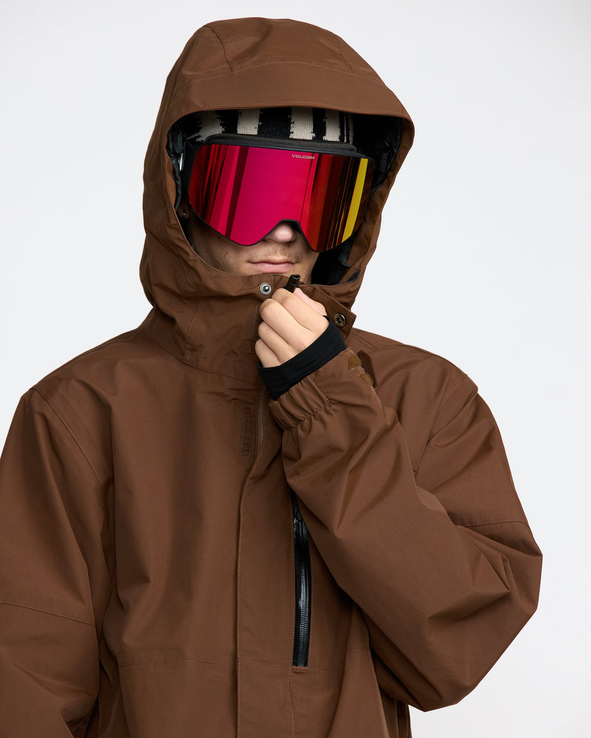 Men's L Gore-Tex Jacket Brown - Volcom