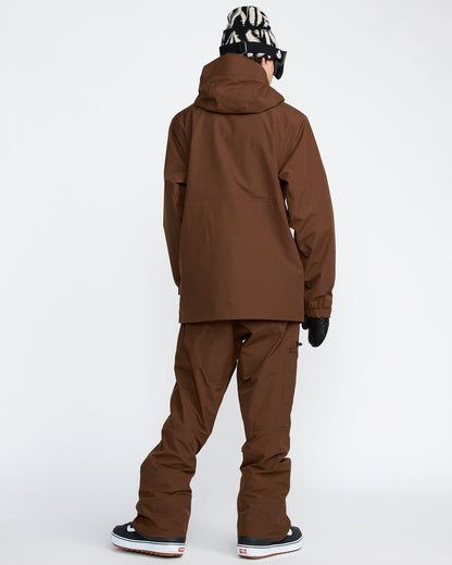 Men's L Gore-Tex Jacket Brown - Volcom