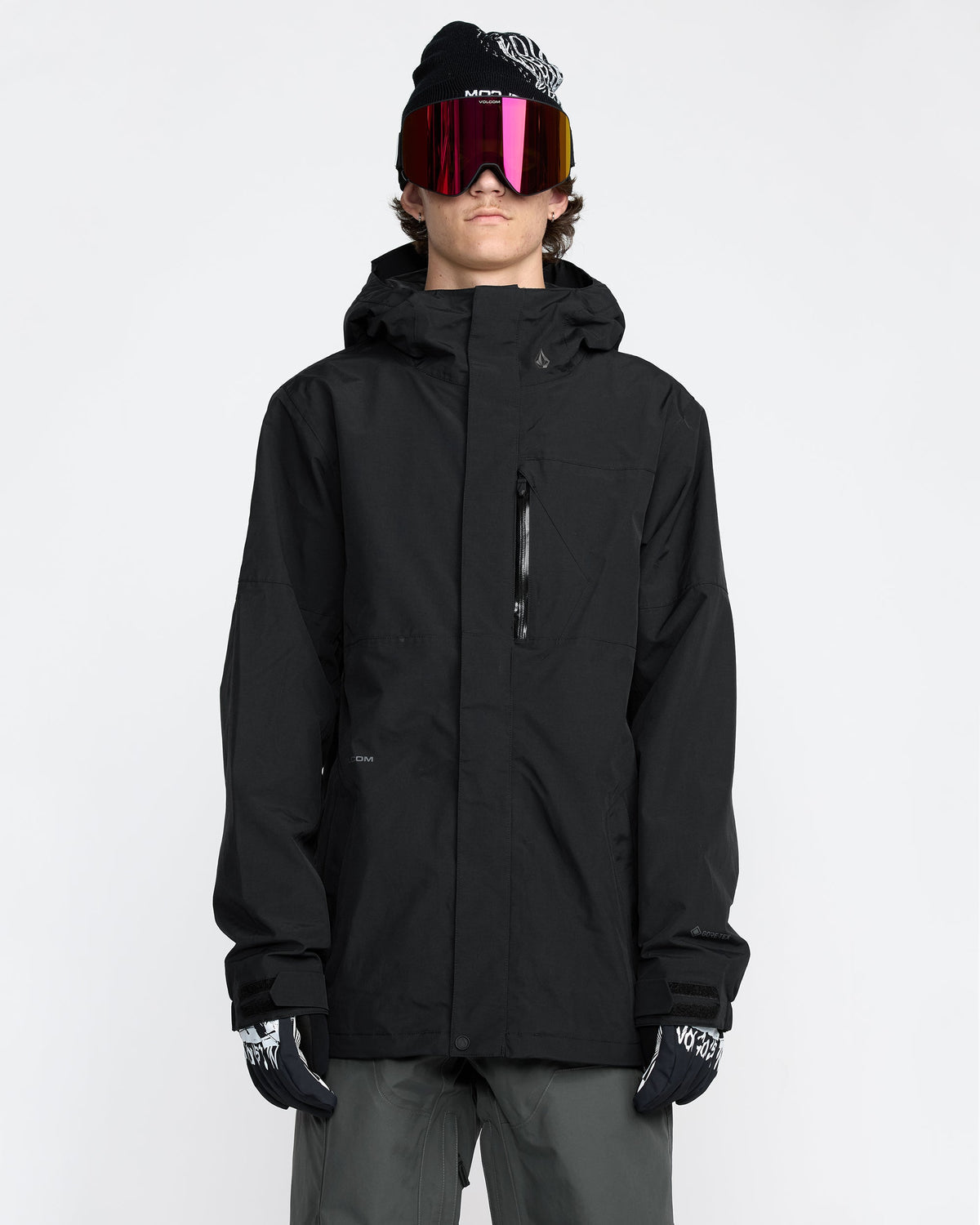 Men's L Gore-Tex Jacket Black - Volcom