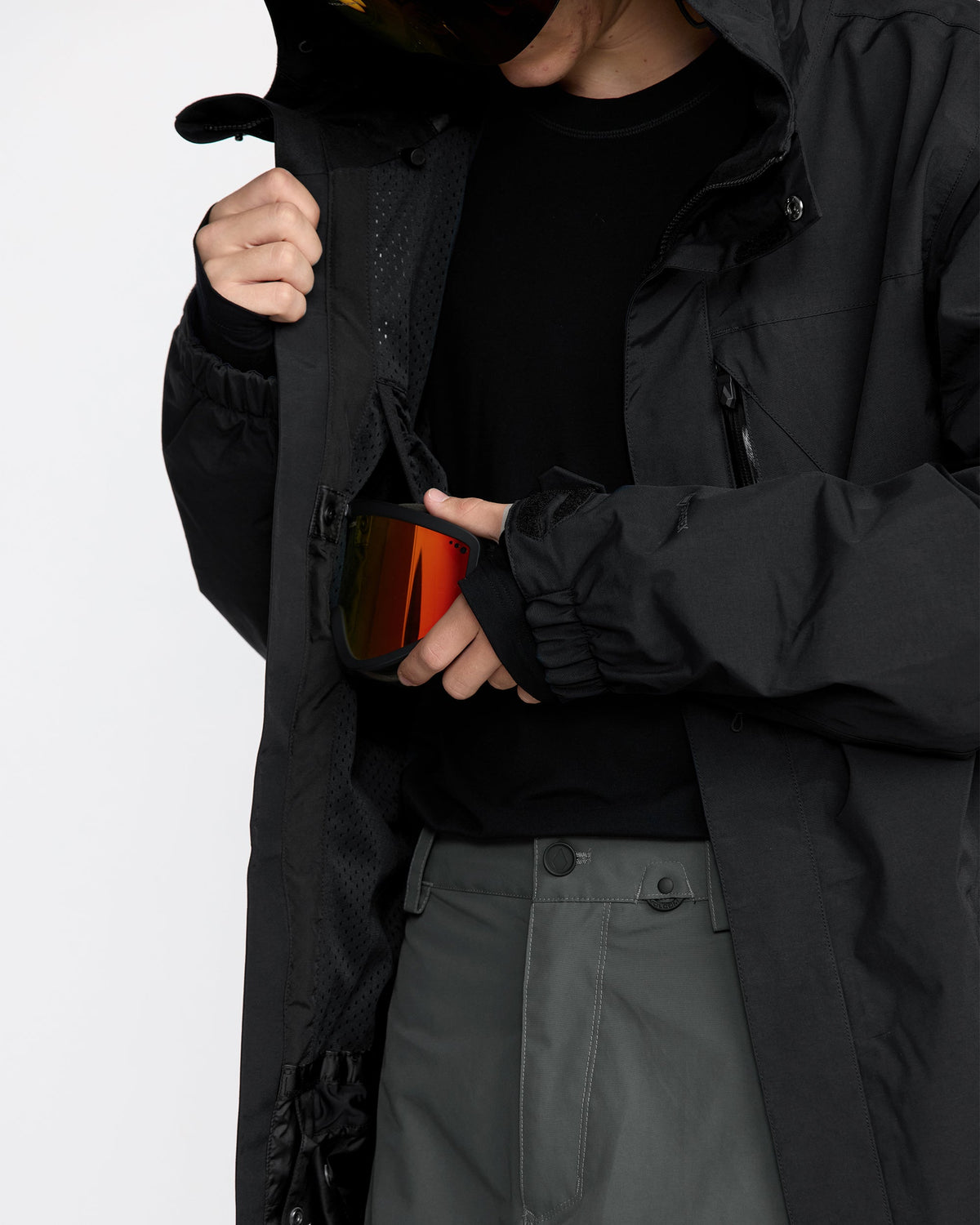 Men's L Gore-Tex Jacket Black - Volcom