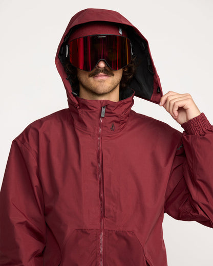 Men's Longo Gore-Tex Jacket Burnt Red - Volcom