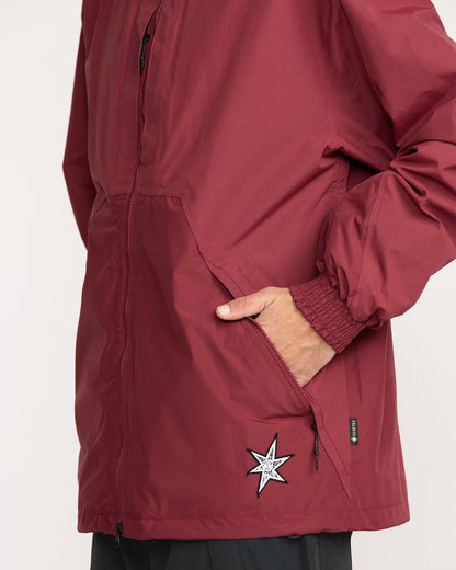 Men's Longo Gore-Tex Jacket Burnt Red - Volcom