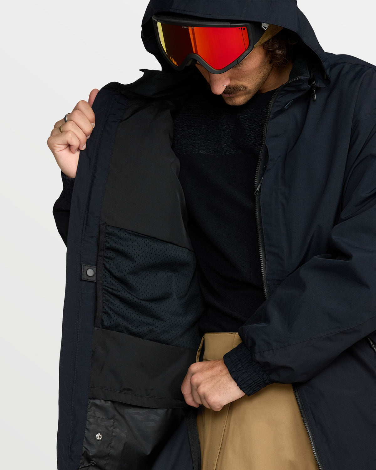 Men's Longo Gore-Tex Jacket Black - Volcom