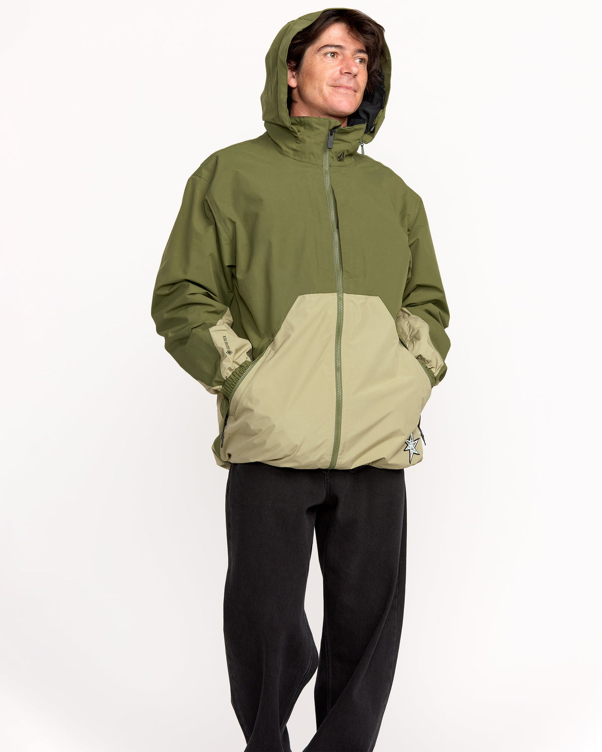 Men's Longo Gore-Tex Jacket Dark Olive - Volcom