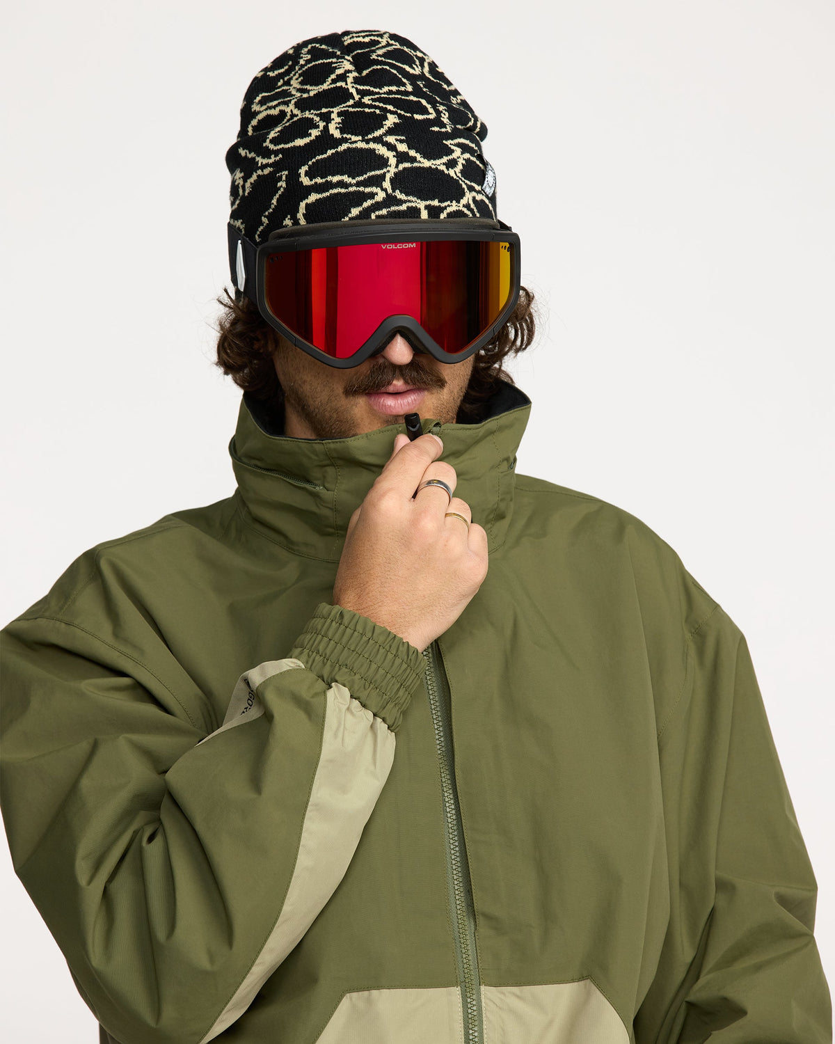 Men's Longo Gore-Tex Jacket Dark Olive - Volcom
