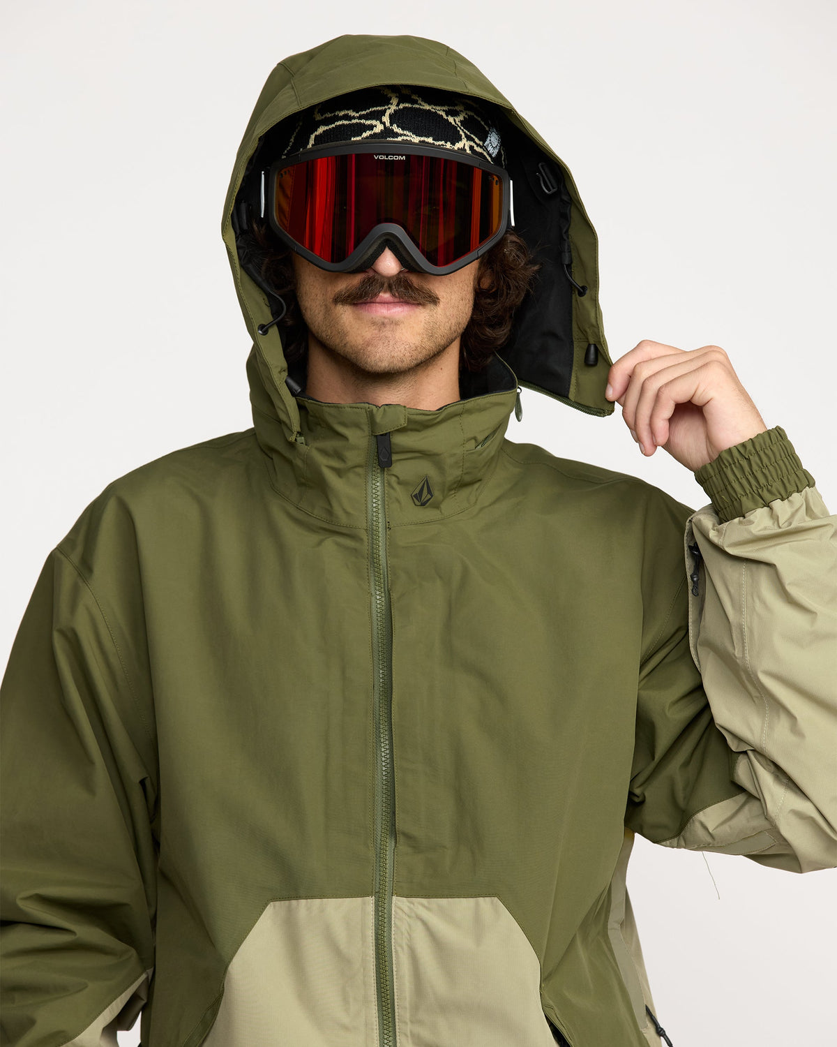 Men's Longo Gore-Tex Jacket Dark Olive - Volcom