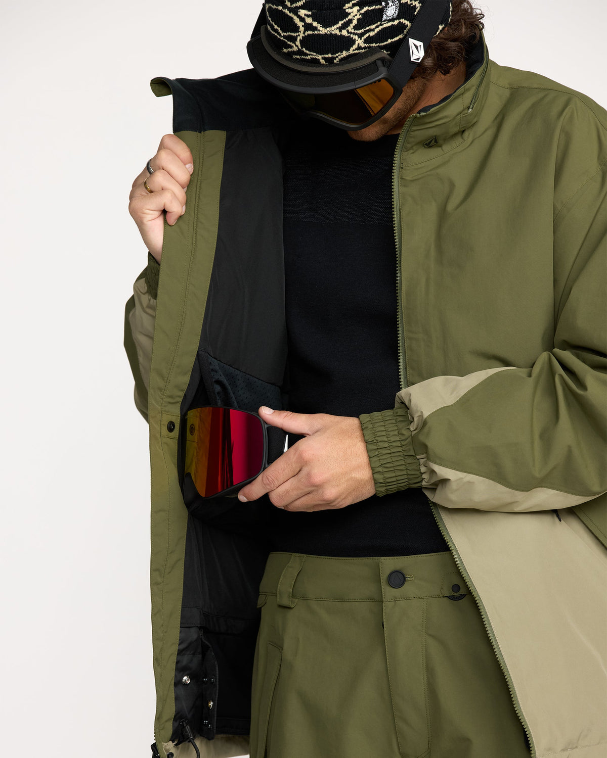 Men's Longo Gore-Tex Jacket Dark Olive - Volcom