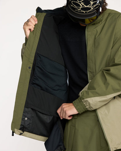 Men's Longo Gore-Tex Jacket Dark Olive - Volcom