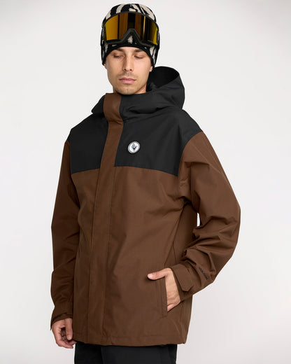 Men's Buckthreeeighty Jacket Brown - Volcom