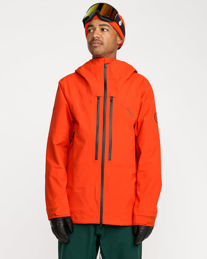 Men's Anyox Guide Gore Pro Shell Jacket Orange Shock - Volcom