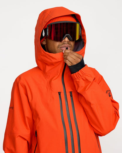 Men's Anyox Guide Gore Pro Shell Jacket Orange Shock - Volcom