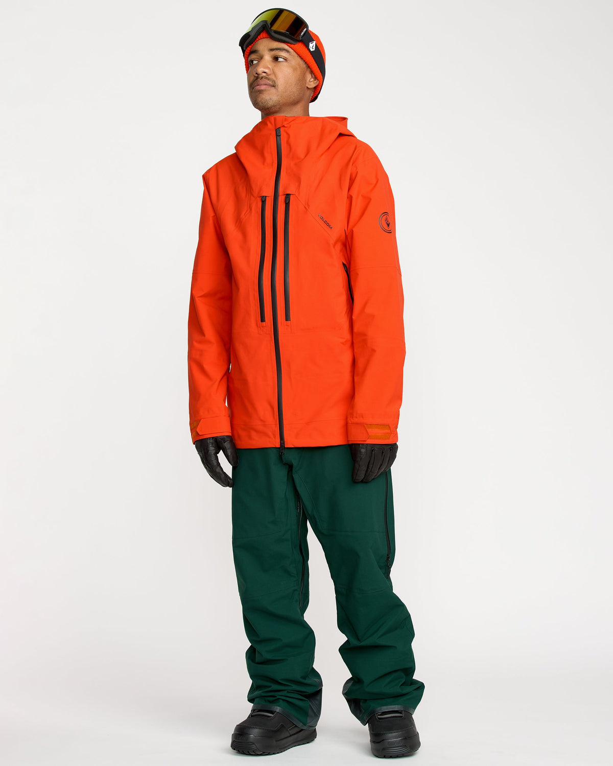 Men's Anyox Guide Gore Pro Shell Jacket Orange Shock - Volcom