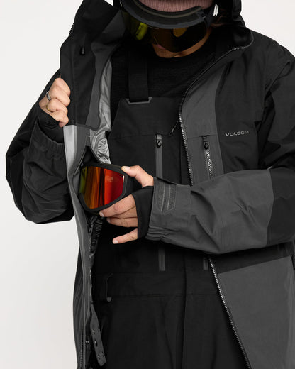 Men's TDS Infared Gore-Tex Jacket Black - Volcom