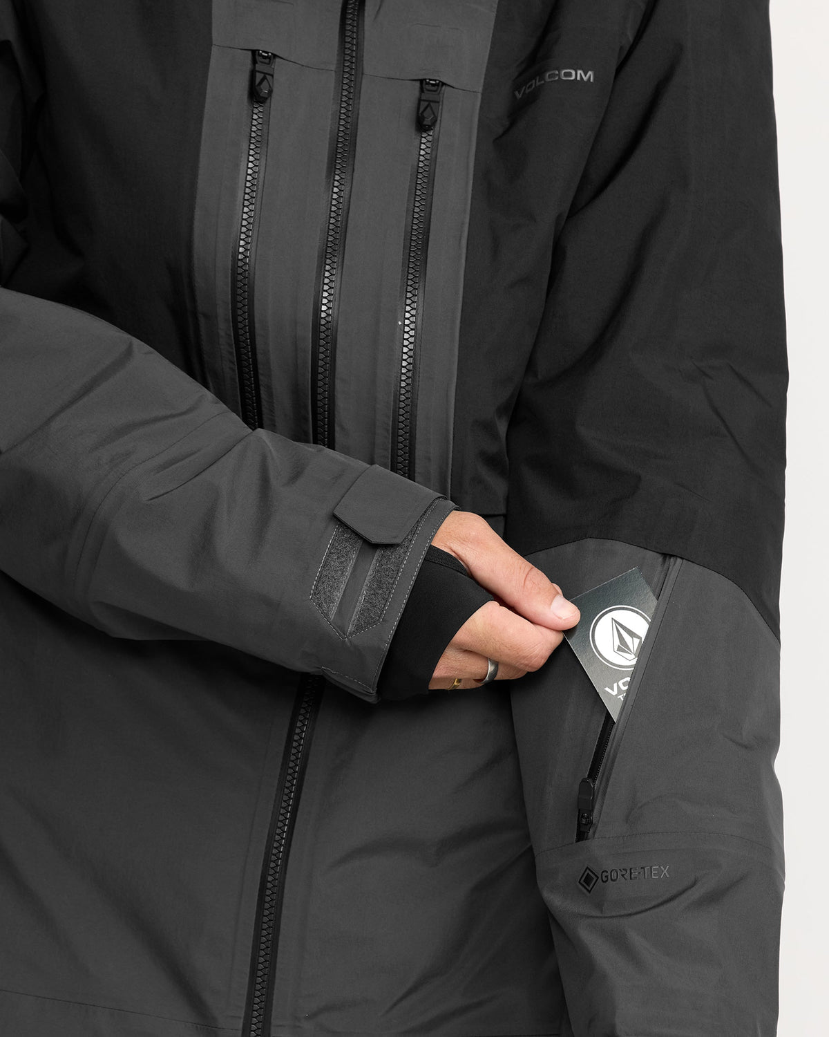 Men's TDS Infared Gore-Tex Jacket Black - Volcom