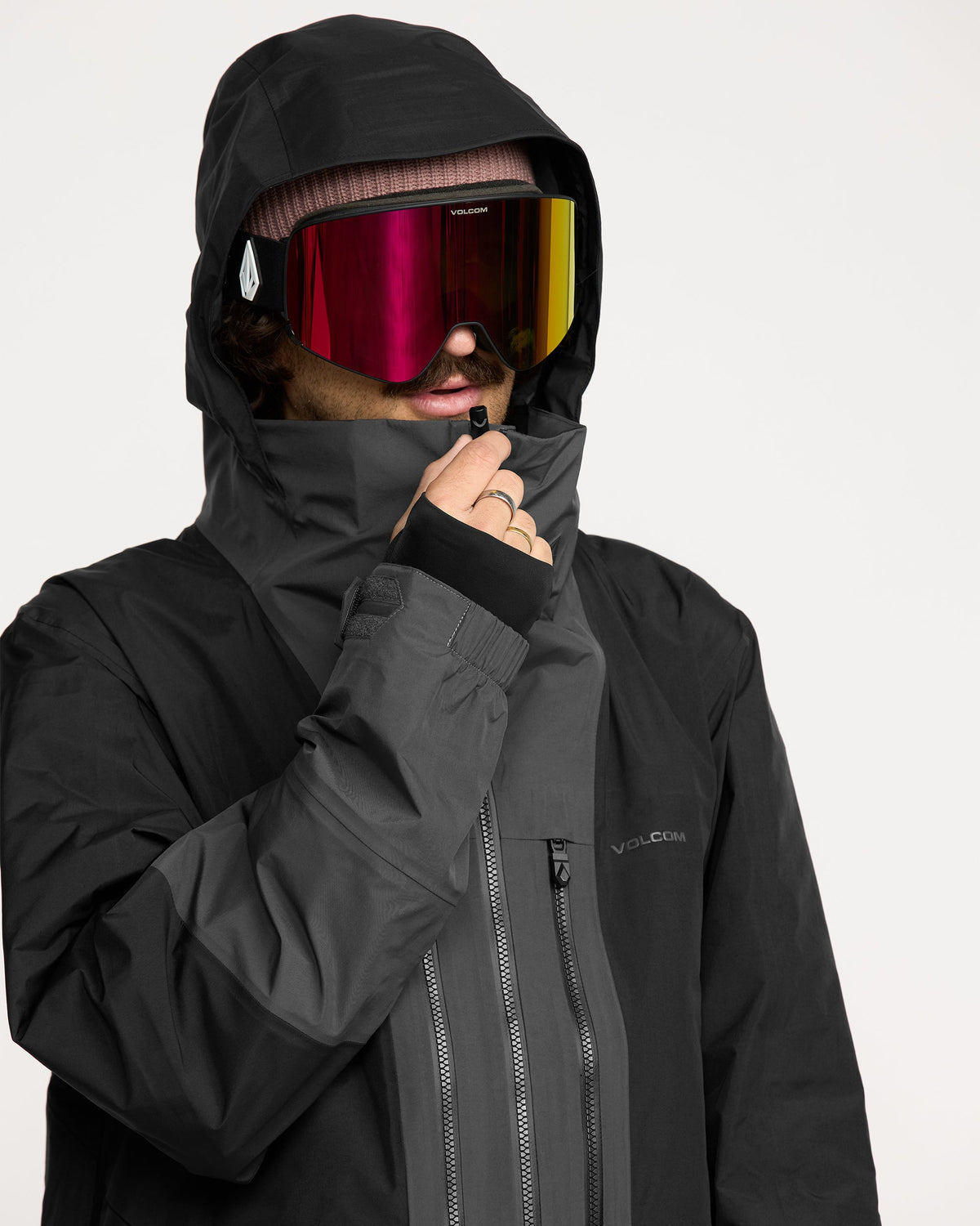 Men's TDS Infared Gore-Tex Jacket Black - Volcom