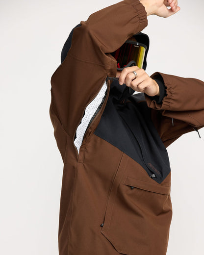 Men's Brighton Pullover Jacket Brown - Volcom
