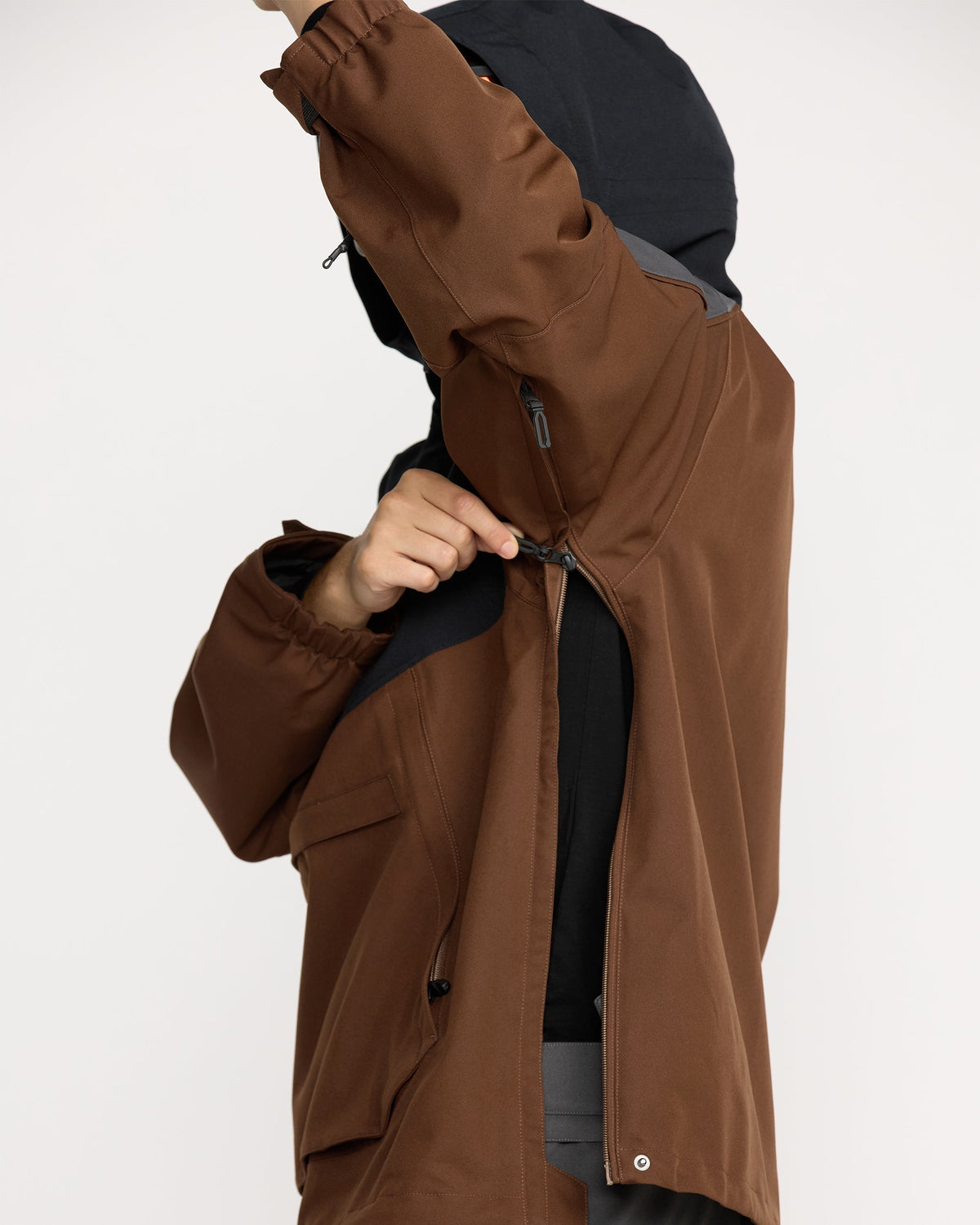 Men's Brighton Pullover Jacket Brown - Volcom