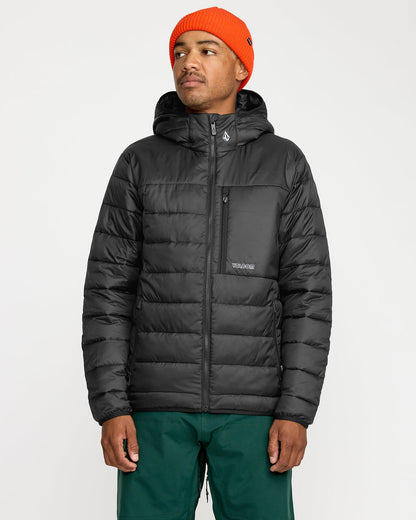 Men's Puff Puff Hooded Jacket Black - Volcom
