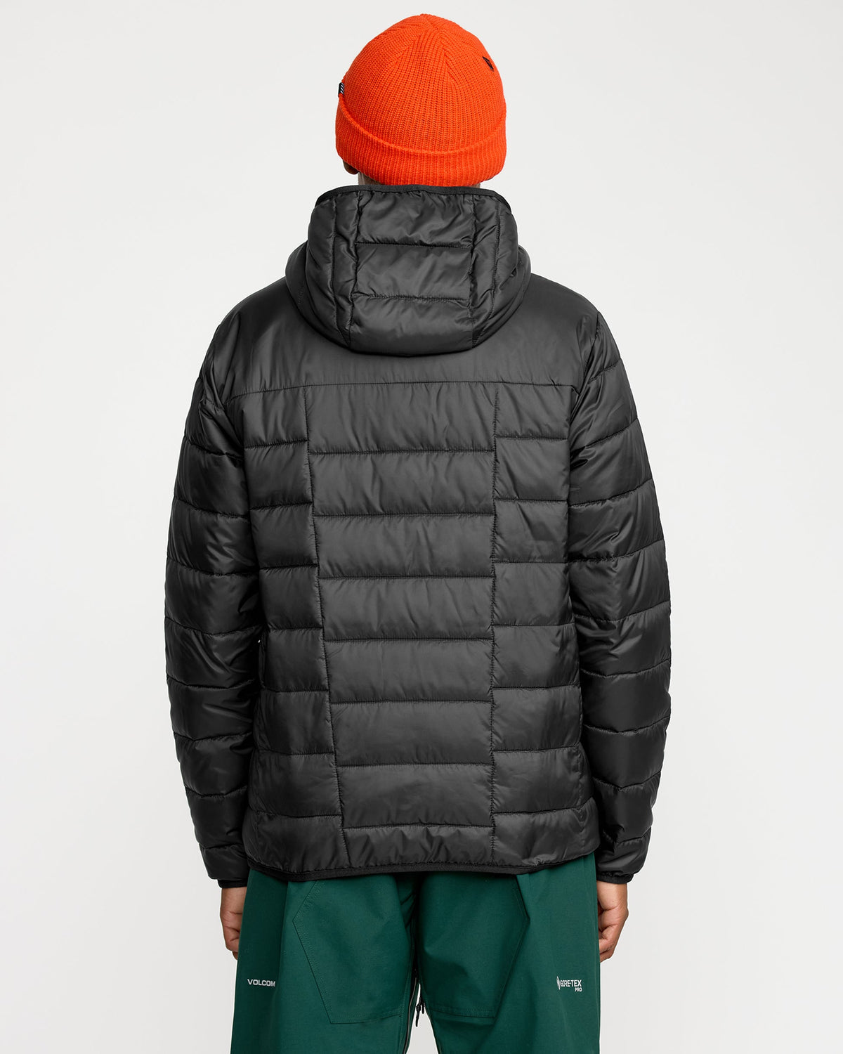 Men's Puff Puff Hooded Jacket Black - Volcom