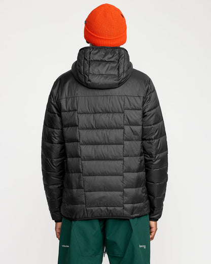 Men's Puff Puff Hooded Jacket Black - Volcom