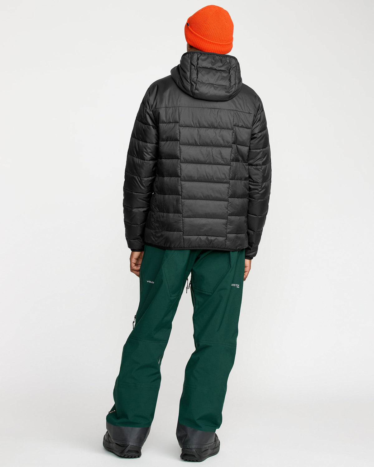 Men's Puff Puff Hooded Jacket Black - Volcom