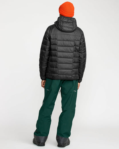 Men's Puff Puff Hooded Jacket Black - Volcom