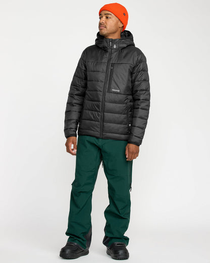 Men's Puff Puff Hooded Jacket Black - Volcom