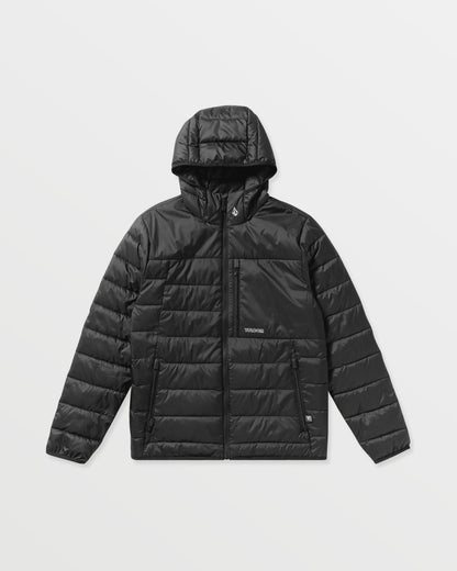 Men's Puff Puff Hooded Jacket Black - Volcom