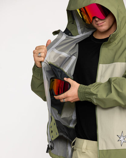 Men's Arthur 3L Jacket Dark Olive - Volcom