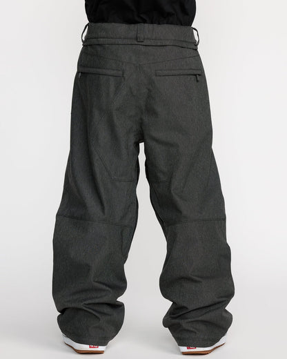 Men's Snow Billow Pants Black Denim - Volcom