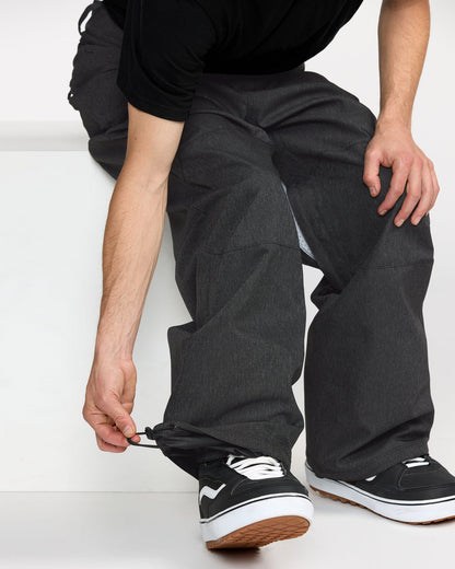 Men's Snow Billow Pants Black Denim - Volcom
